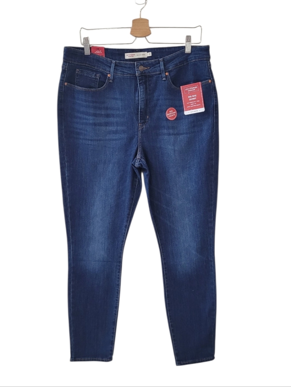 LEVI STRAUSS Signature Mid Rise Skinny Jeans Size 16